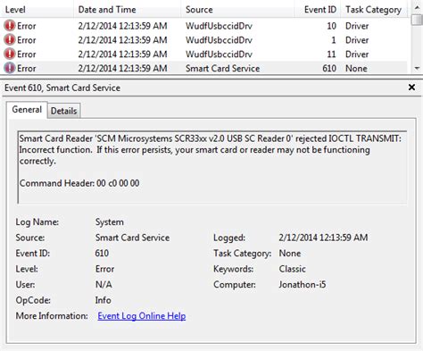 smart card problems windows 7|Smart Card Troubleshooting .